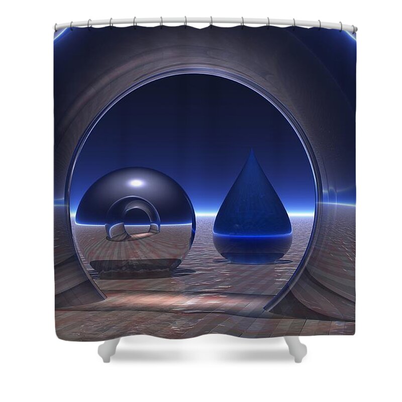 3d Shower Curtain featuring the digital art The Simplest Things by Lyle Hatch