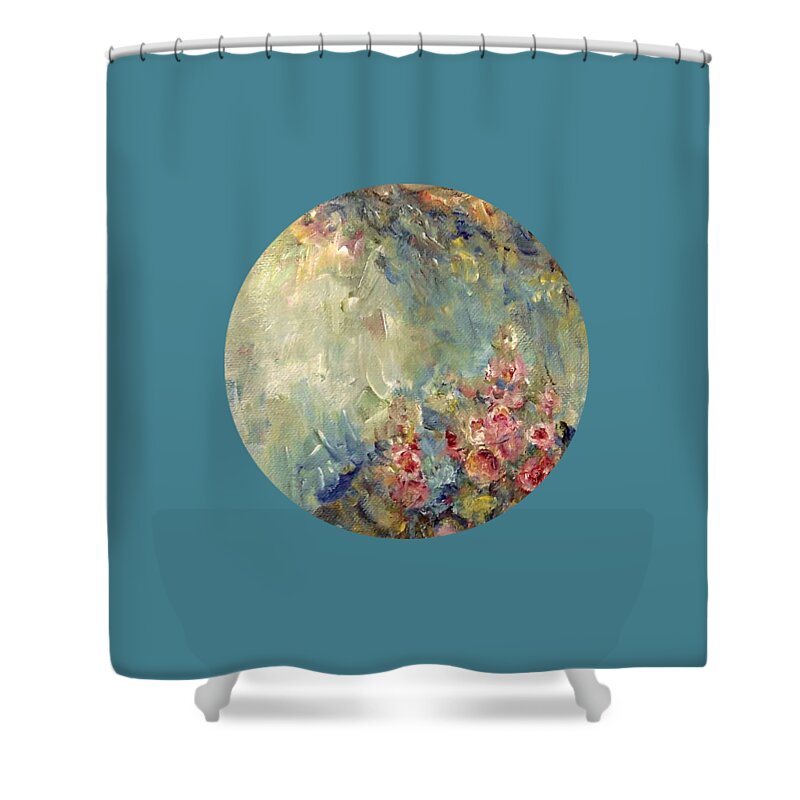 Impressionism Shower Curtain featuring the painting The Sparkle of Light by Mary Wolf