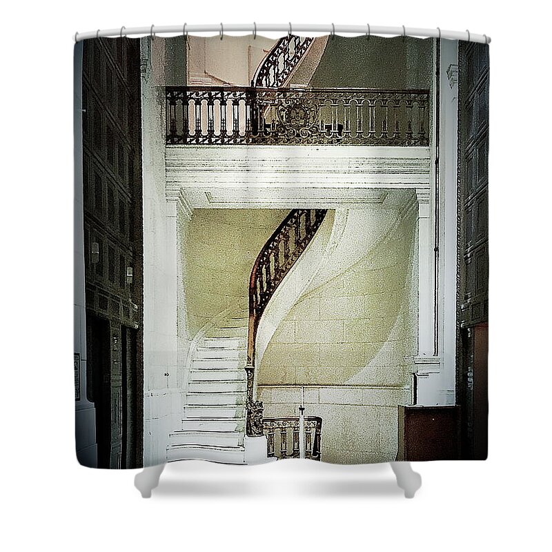 Stairs Shower Curtain featuring the photograph The Staircase by Jenny Revitz Soper