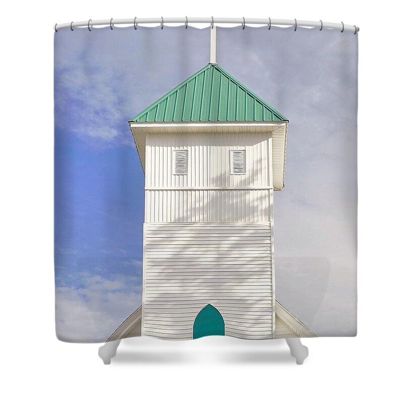 Steeple Shower Curtain featuring the photograph The Steeple by Merle Grenz