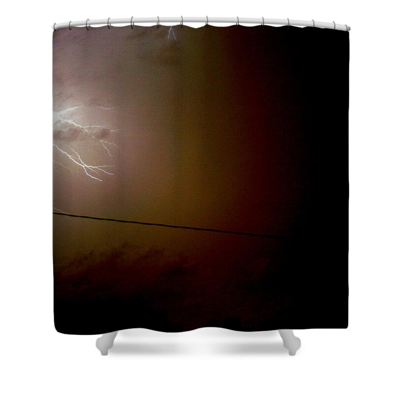 Sky Shower Curtain featuring the photograph The Storm 2.2 by Joseph A Langley