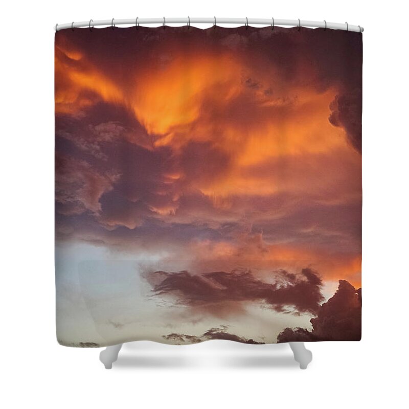 Storm Shower Curtain featuring the photograph The Storm Blower by Ken Stanback