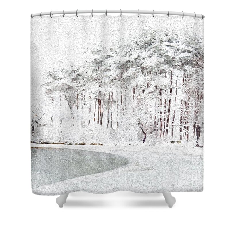 The Storm Is Over Shower Curtain featuring the photograph The Storm Is Over by Marcia Lee Jones