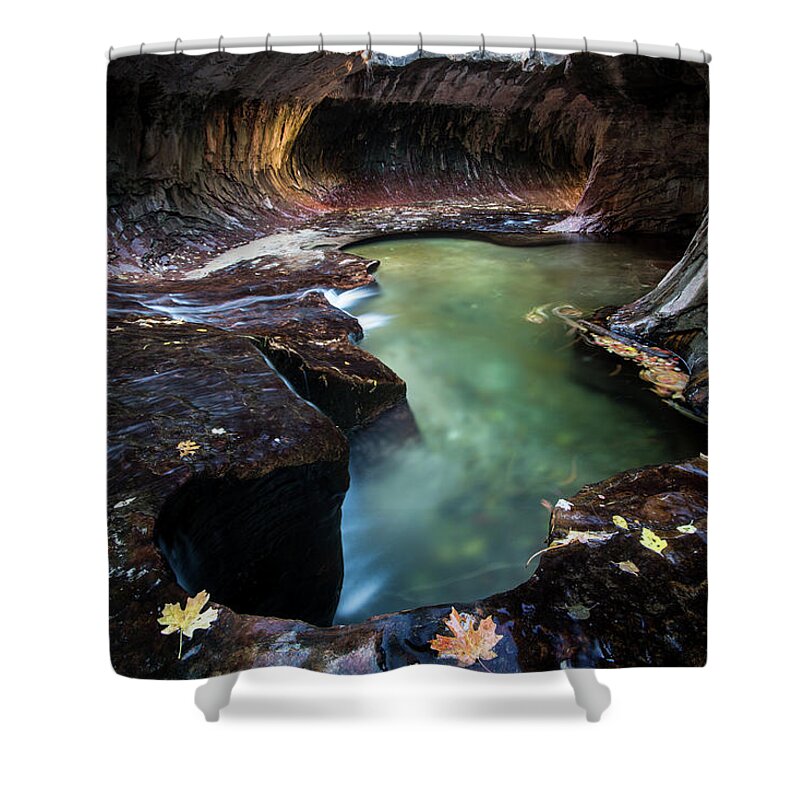 Utah Shower Curtain featuring the photograph The Subway by Wesley Aston