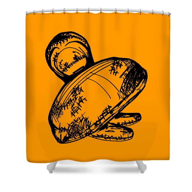  Unhingedartistry Shower Curtain featuring the drawing The Top by Unhinged Artistry