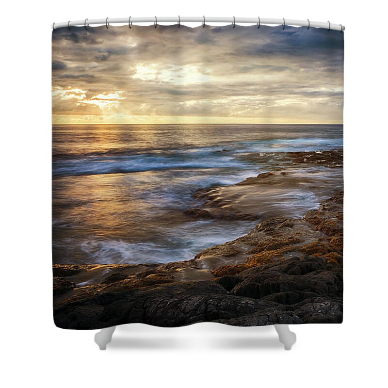 Hawaii Shower Curtain featuring the photograph The Tranquil Seas by Susan Rissi Tregoning