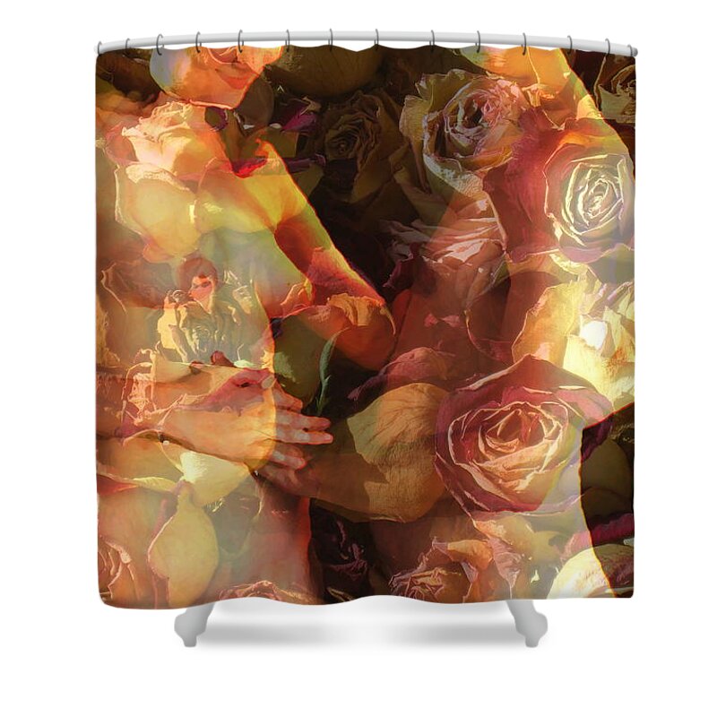 Figures Shower Curtain featuring the photograph The Treasure by Robert D McBain