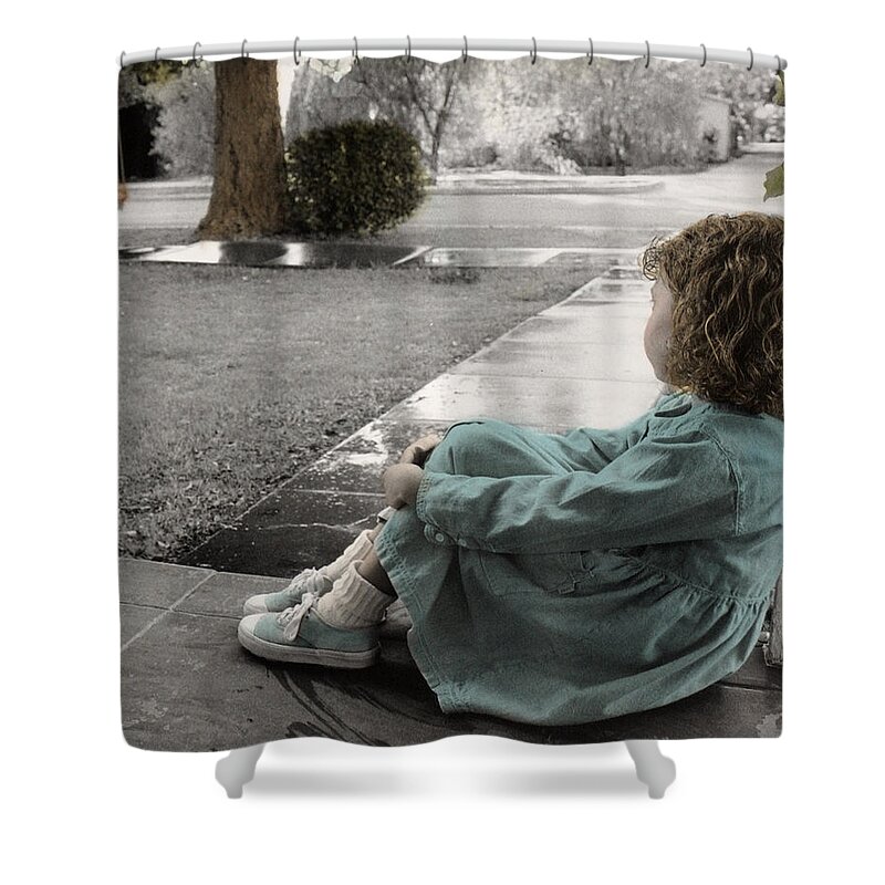 The Twelve Gifts Of Birth Shower Curtain featuring the photograph The Twelve Gifts of Birth - Hope 1 by Jill Reger