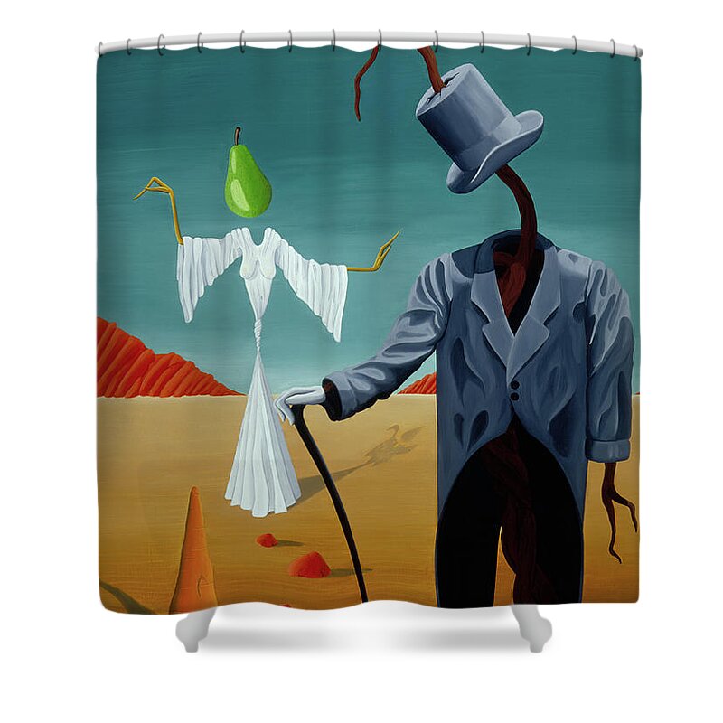  Shower Curtain featuring the painting The Union by Paxton Mobley