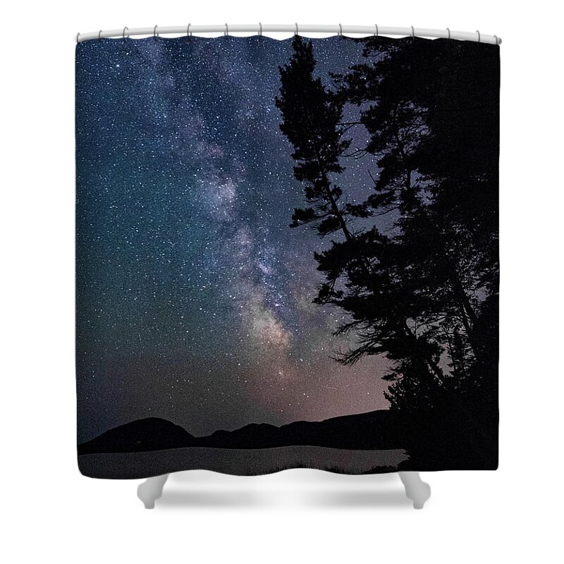 Milky Way Shower Curtain featuring the photograph The Universe by Erika Fawcett