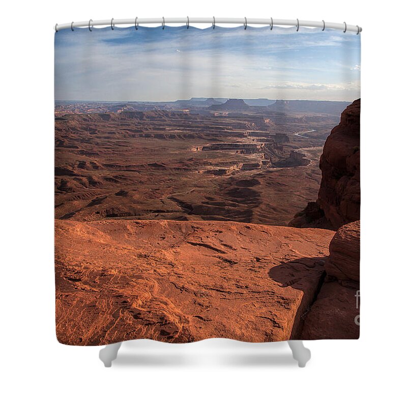 Utah Shower Curtain featuring the photograph The Vast Lands by Jim Garrison