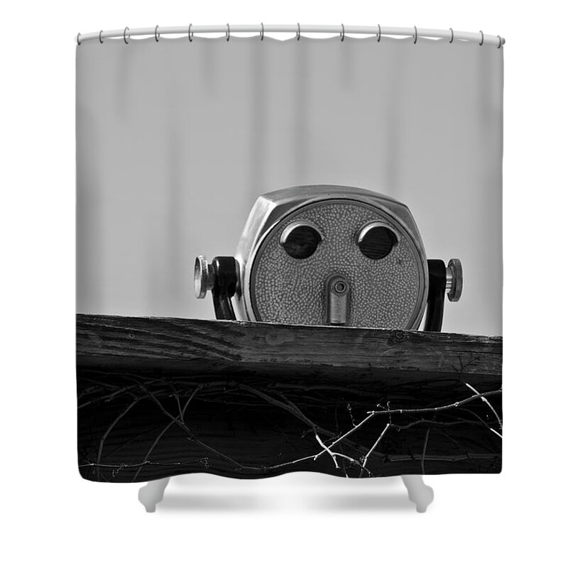 Watcher Shower Curtain featuring the photograph The Viewer No. 1 by David Gordon
