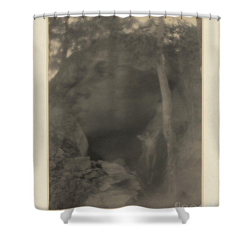 Erotica Shower Curtain featuring the photograph The Vision In Orpheus, F. Holland Day by Science Source