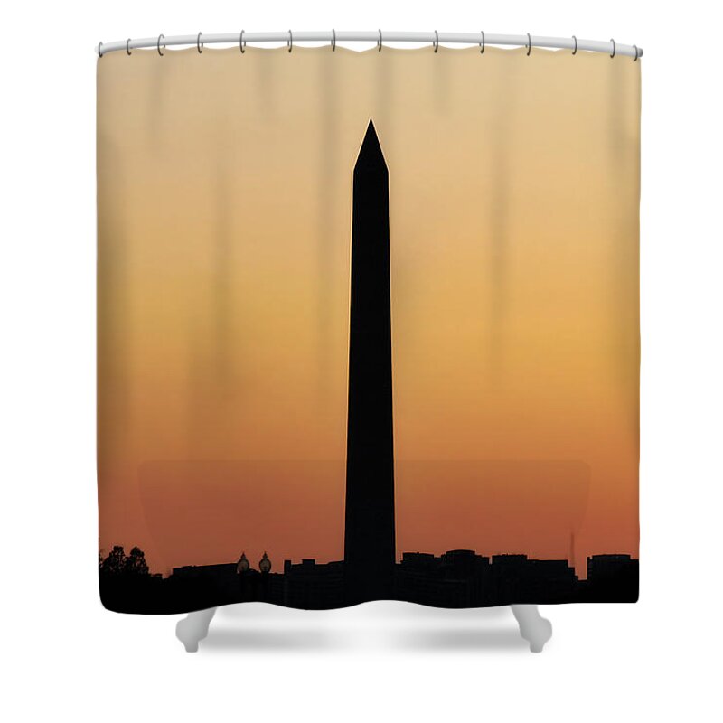 Washington Monument Shower Curtain featuring the photograph The Washington Monument by Jackson Pearson