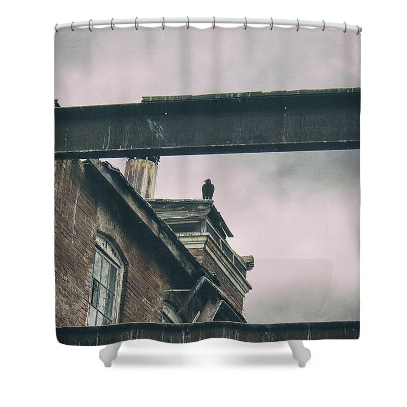 Abandoned Shower Curtain featuring the photograph The Watcher by Off The Beaten Path Photography - Andrew Alexander