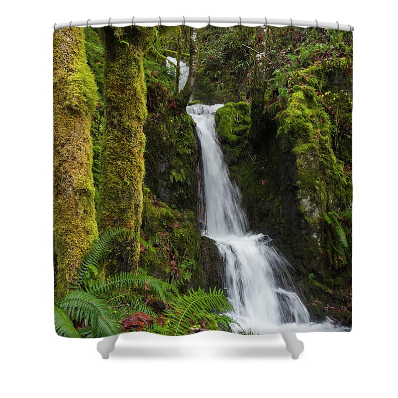 Waterfalls Shower Curtain featuring the photograph The Water Staircase by Steven Clark