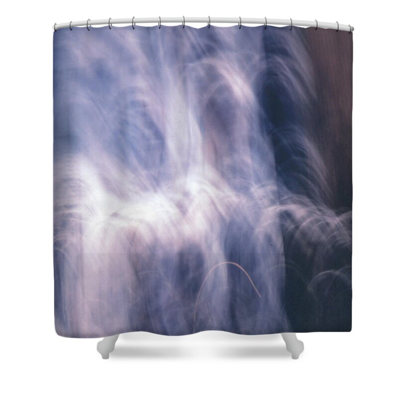 Abstract Shower Curtain featuring the photograph The Waterfall of Emotion by Steven Huszar