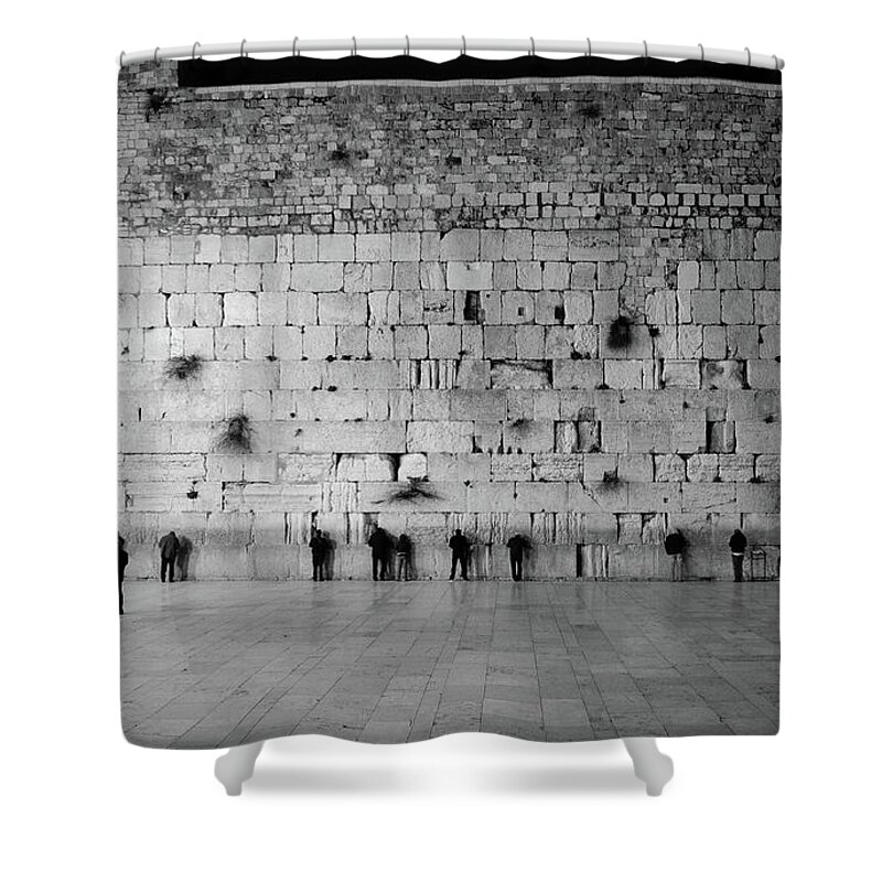 Western Wall Shower Curtain featuring the photograph The Western Wall, Jerusalem 2 by Perry Rodriguez
