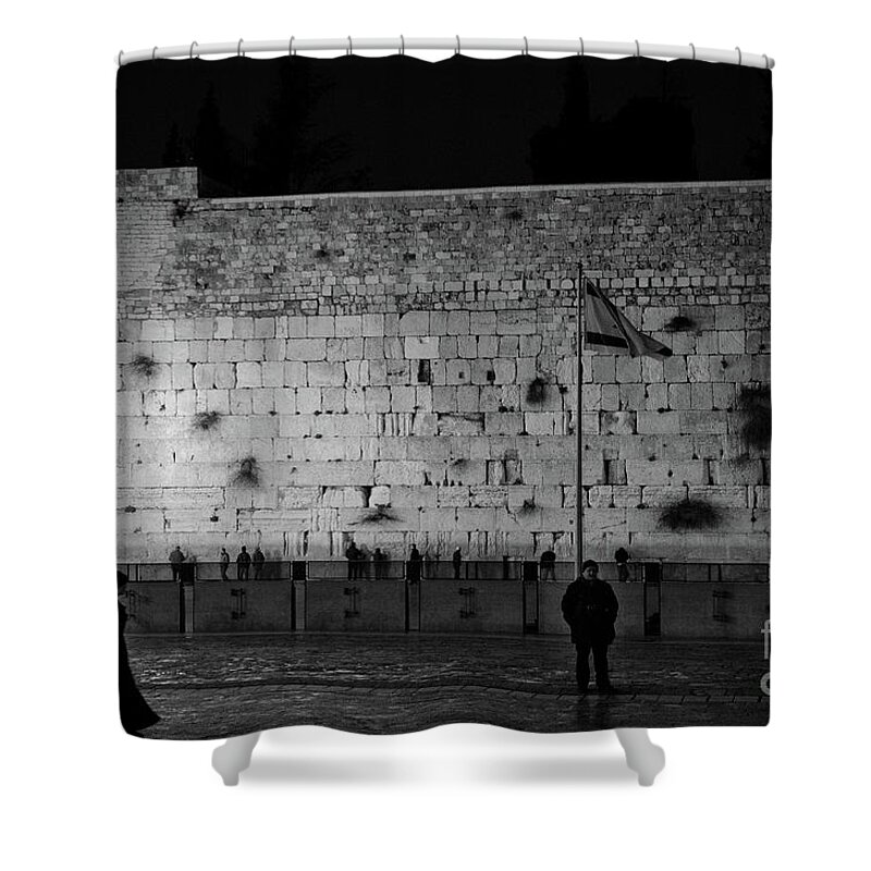 Western Wall Shower Curtain featuring the photograph The Western Wall, Jerusalem by Perry Rodriguez