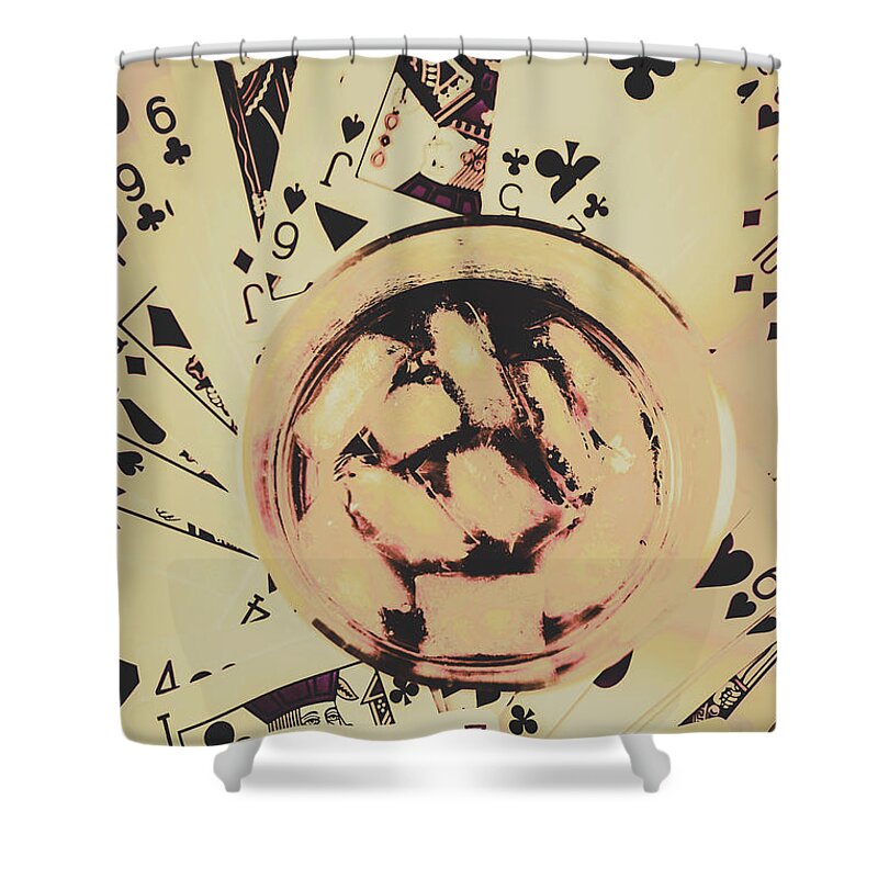 Casino Shower Curtain featuring the photograph The wild west casino by Jorgo Photography