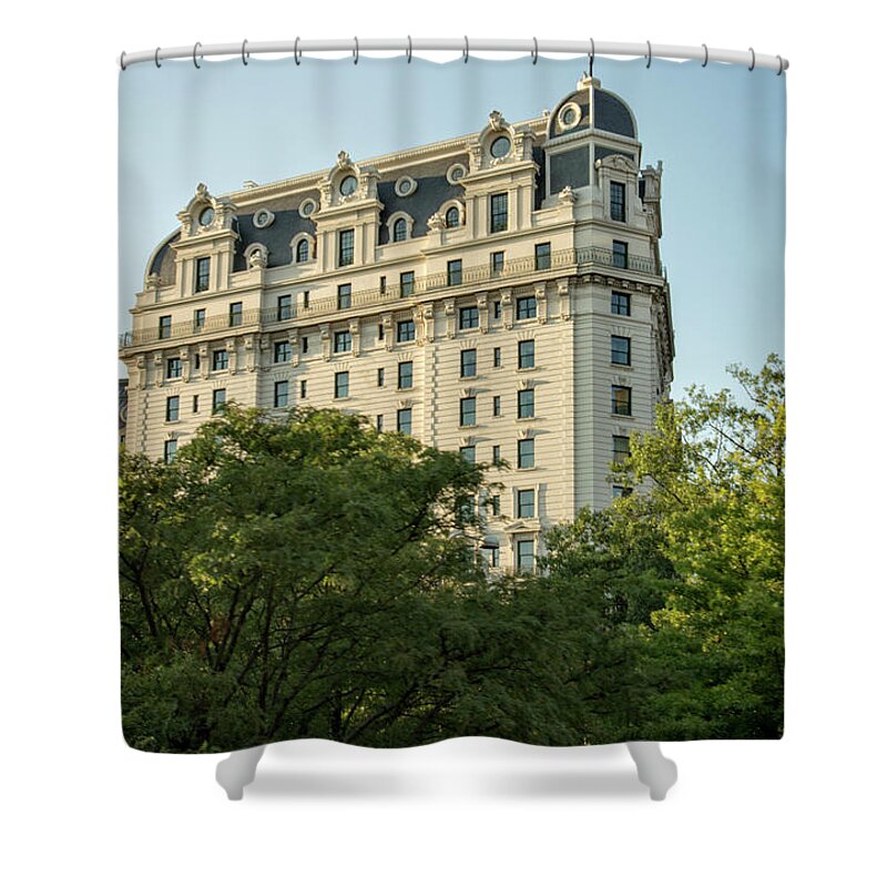 Willard Hotel Shower Curtain featuring the photograph The Willard Hotel by Greg and Chrystal Mimbs