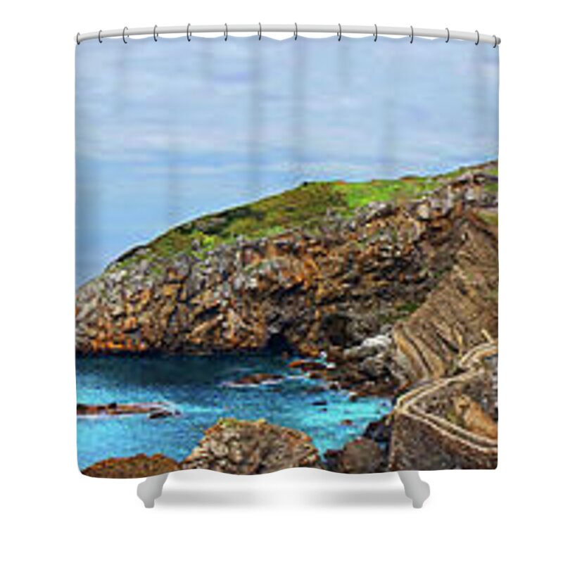 Game Of Thrones Shower Curtain featuring the photograph The winding staircase by Weston Westmoreland