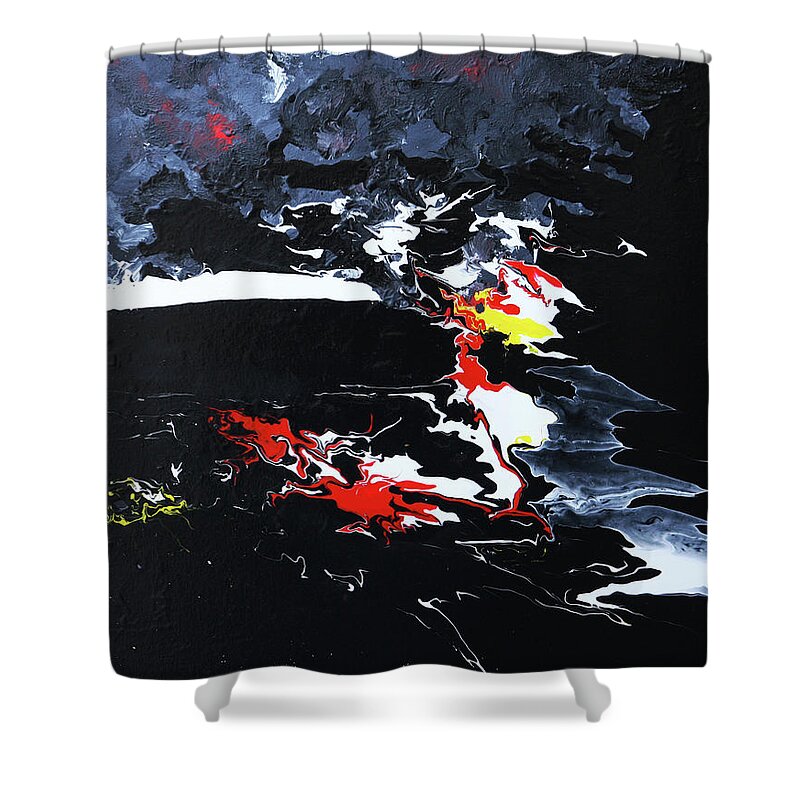 Fusionart Shower Curtain featuring the painting The Wish by Ralph White