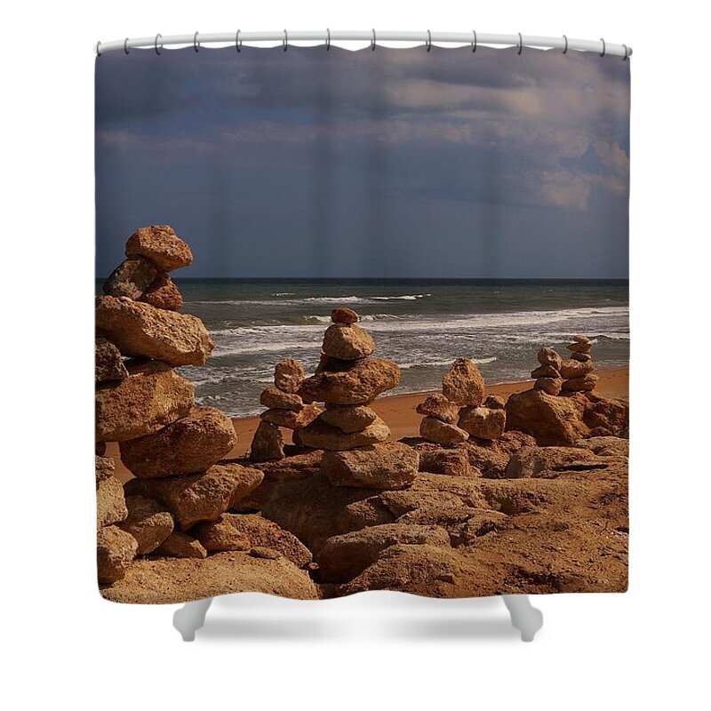 Flagler Beach Shower Curtain featuring the photograph The Zen Of A Hurricane 2 by Christopher James