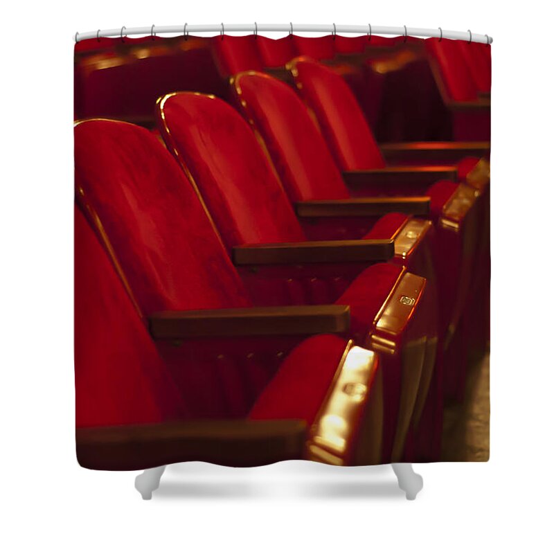 Theater Shower Curtain featuring the photograph Theater Seating by Carolyn Marshall