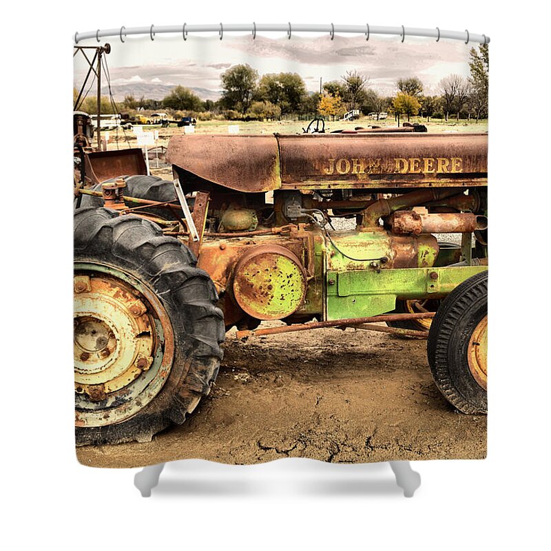 Tractor Shower Curtain featuring the photograph There is nothing like an old John Deer by Jeff Swan