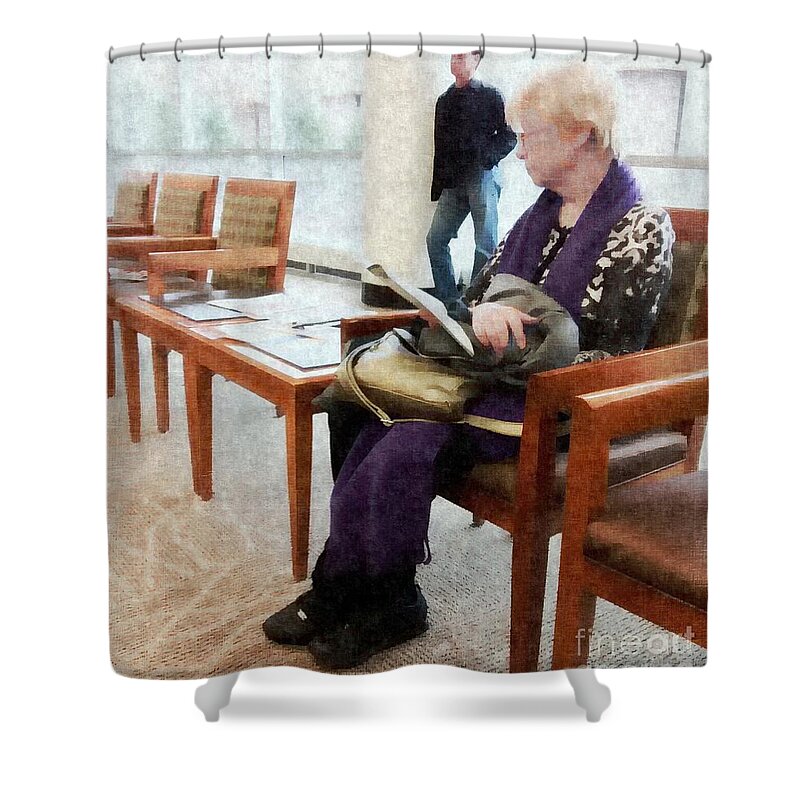 Photography Shower Curtain featuring the photograph Thinking About..... by Kathie Chicoine