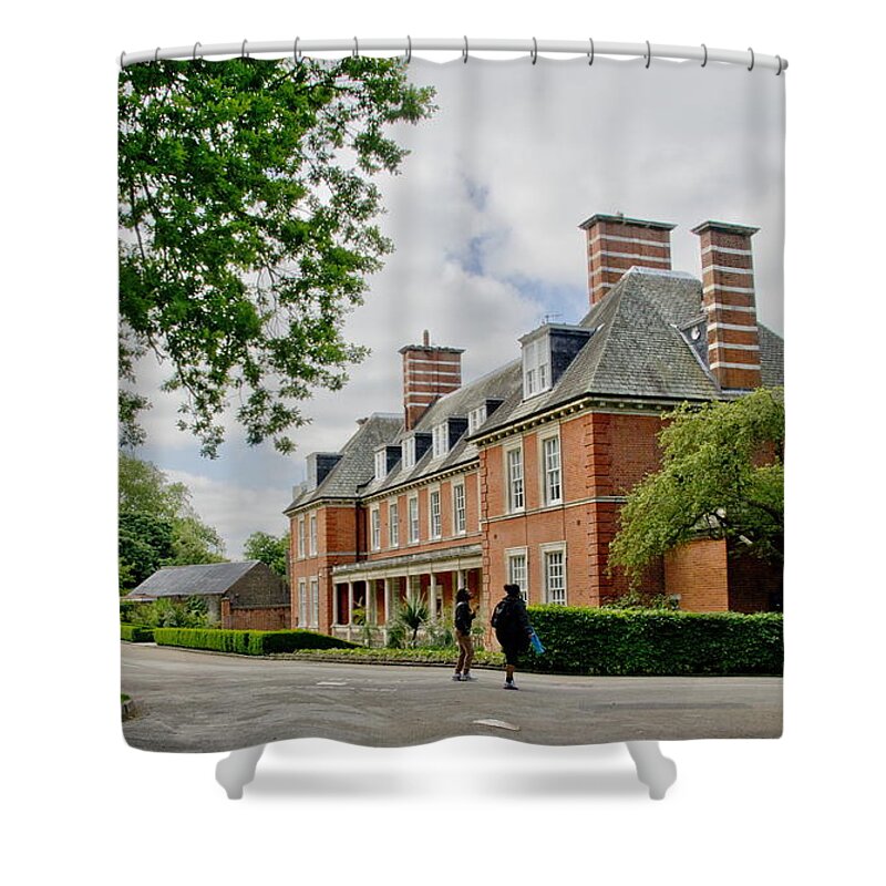 London Shower Curtain featuring the photograph This is London. Old Police House in Hyde Park. by Elena Perelman