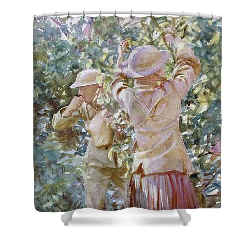 Wwi Shower Curtain featuring the painting Thou Shalt Not Steal by Esoterica Art Agency