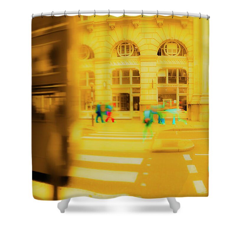 Sand Shower Curtain featuring the photograph Threadneedle Street by Jan W Faul
