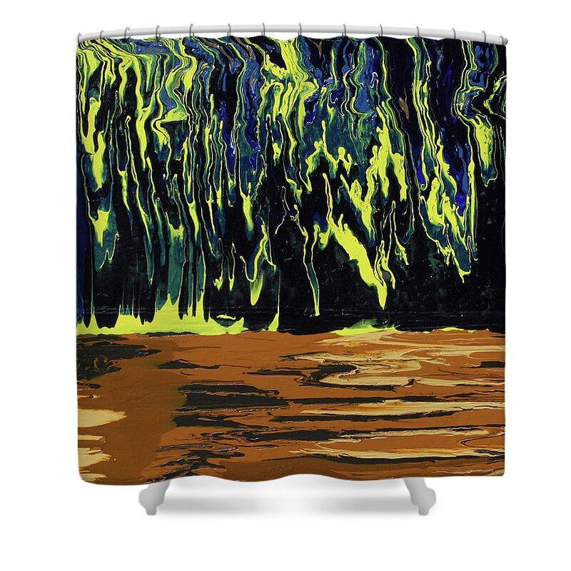 Fusionart Shower Curtain featuring the painting Thriller by Ralph White