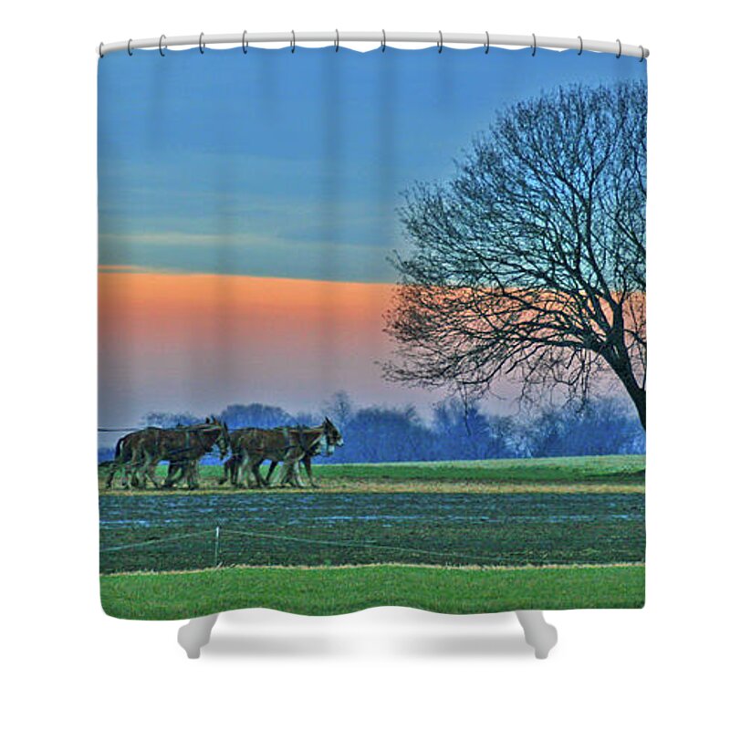 Fields Shower Curtain featuring the photograph Through The Fields by Scott Mahon