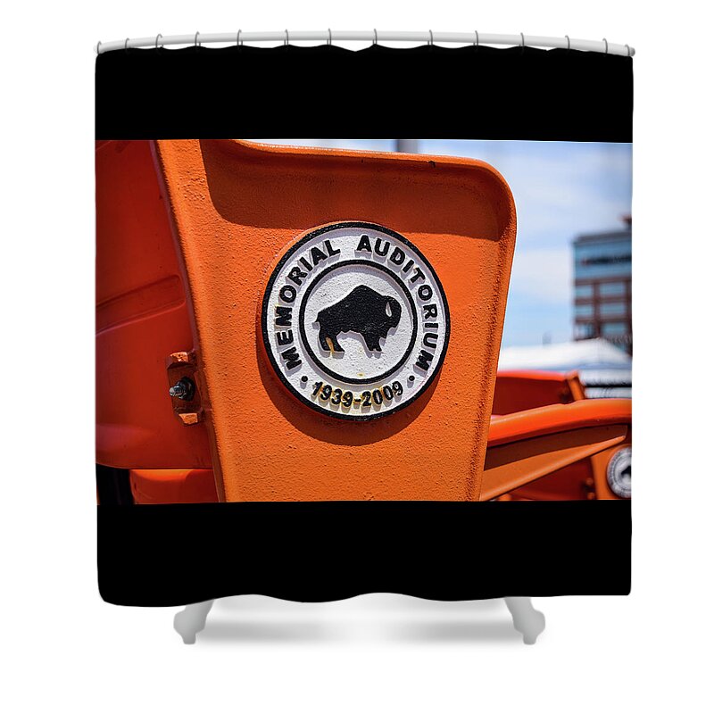 Buffalo Shower Curtain featuring the photograph Throwback Seats by Nicole Lloyd