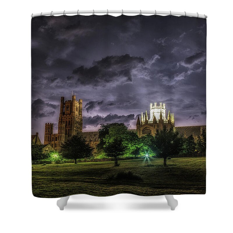 Catheral Shower Curtain featuring the photograph Thunderstorm Skies by James Billings