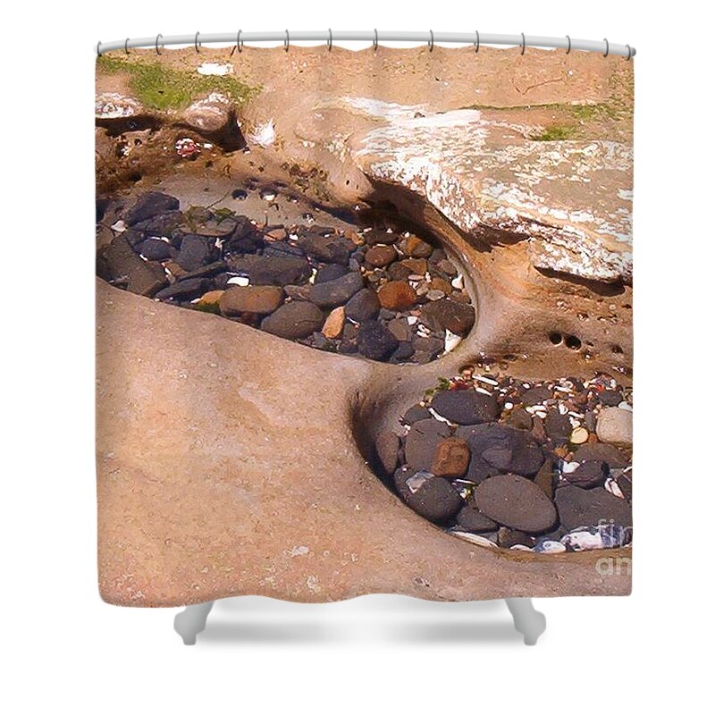 Tide Pool Shower Curtain featuring the photograph Tide Pools by Charles Robinson