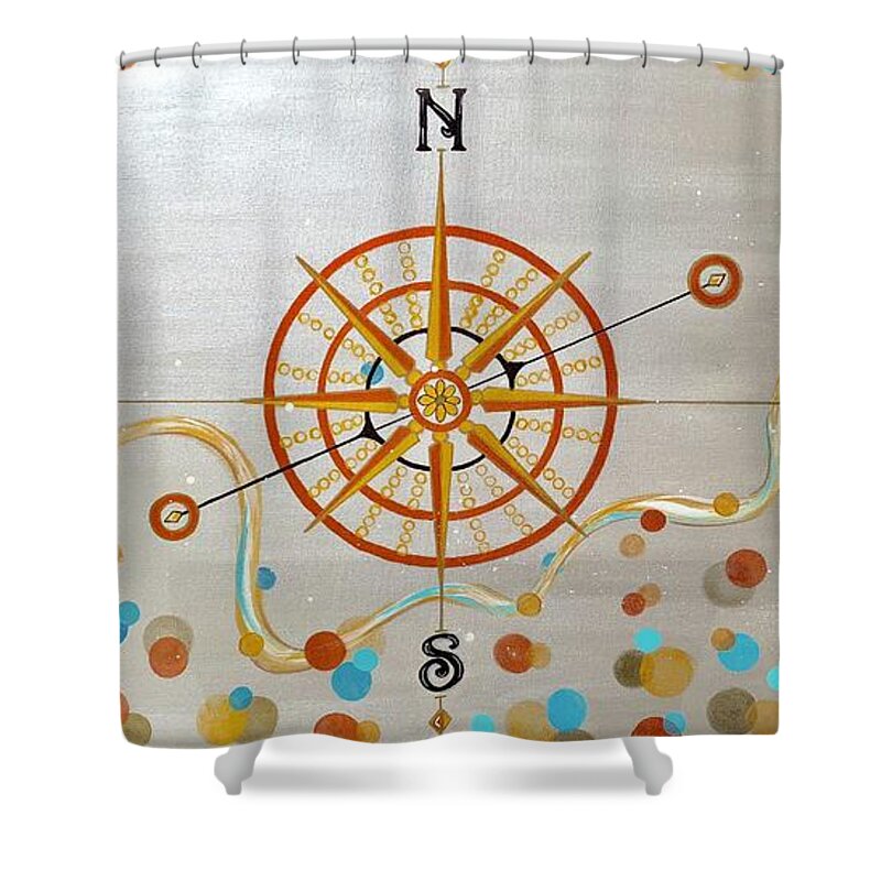 Painting Shower Curtain featuring the painting Time After Time by Art By Naturallic