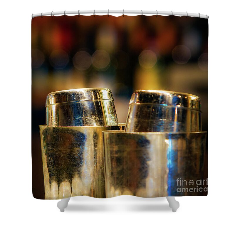 Bar Shower Curtain featuring the photograph Time for a Cocktail by Doug Sturgess