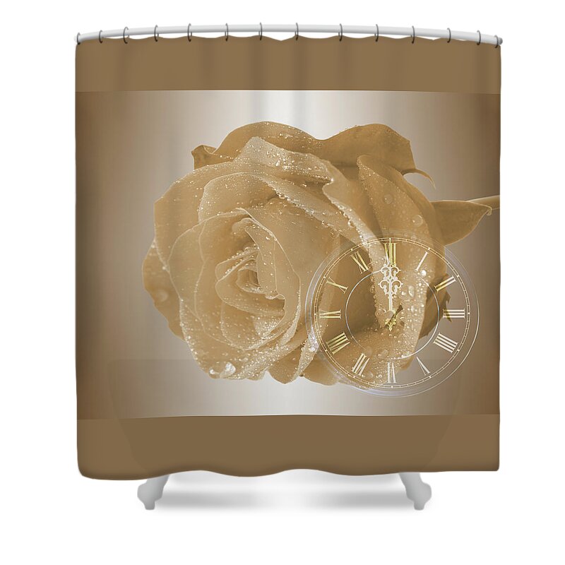Rose Shower Curtain featuring the photograph Time For Vintage Romance by Gill Billington