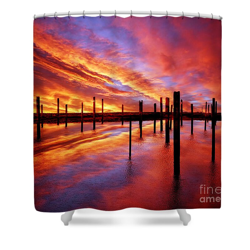 Photodream Shower Curtain featuring the photograph Time Stands Still by Jacky Gerritsen