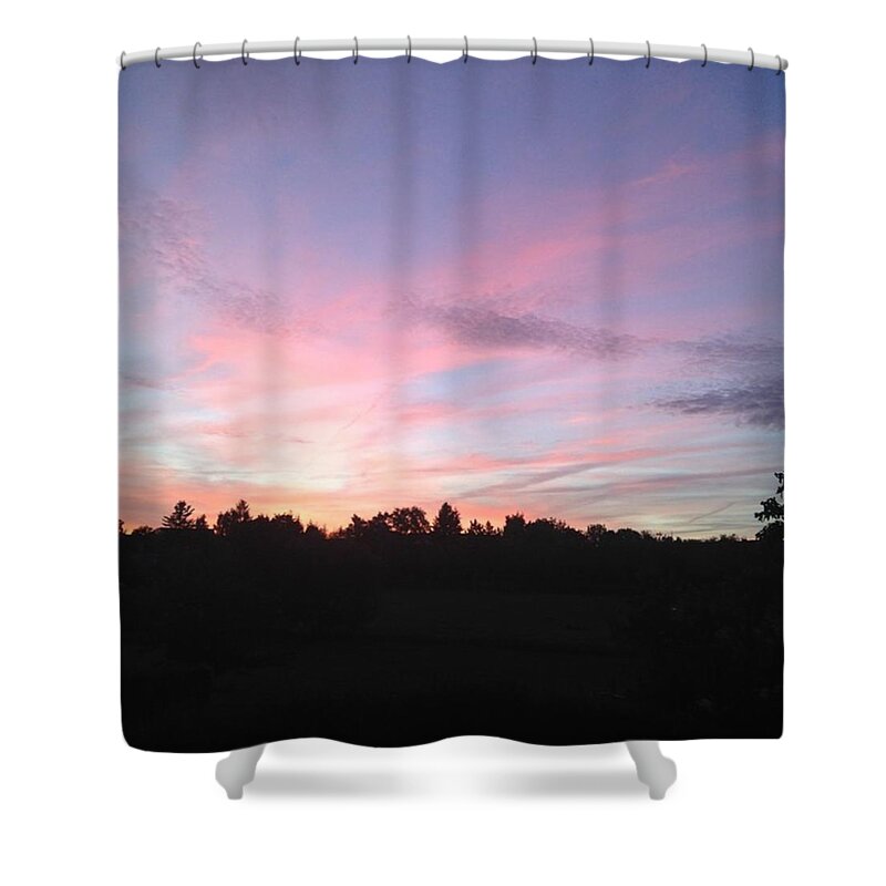 Evening Sky Shower Curtain featuring the photograph Evening by Gypsy Heart