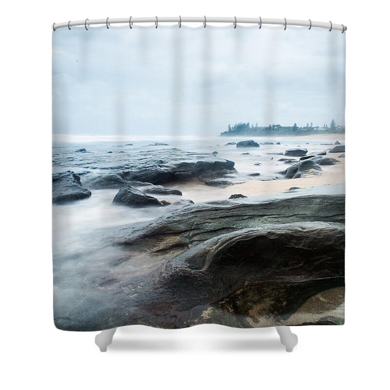Ocean Shower Curtain featuring the photograph To Guard the Shore by Parker Cunningham