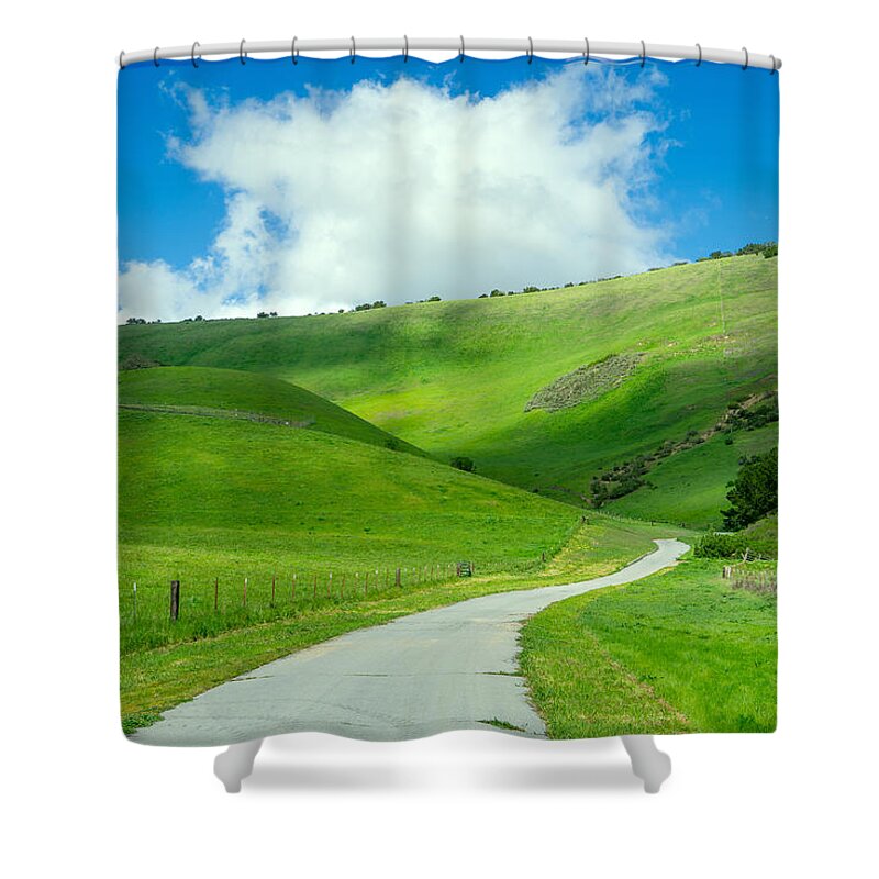 Carmel Valley Shower Curtain featuring the photograph To the Ranch by Derek Dean