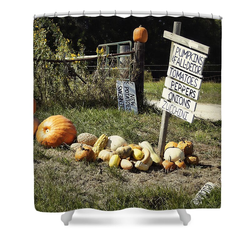 Harvest Shower Curtain featuring the photograph Today's Harvest by Cricket Hackmann