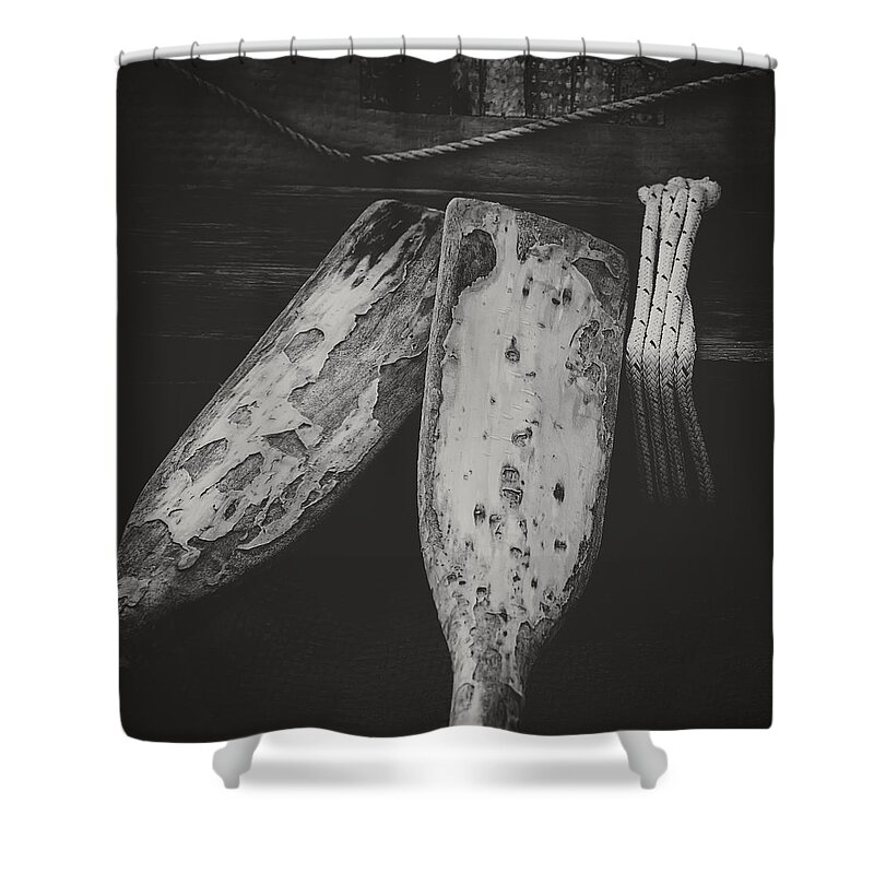 Oars Shower Curtain featuring the photograph Together All These Years by David Kay