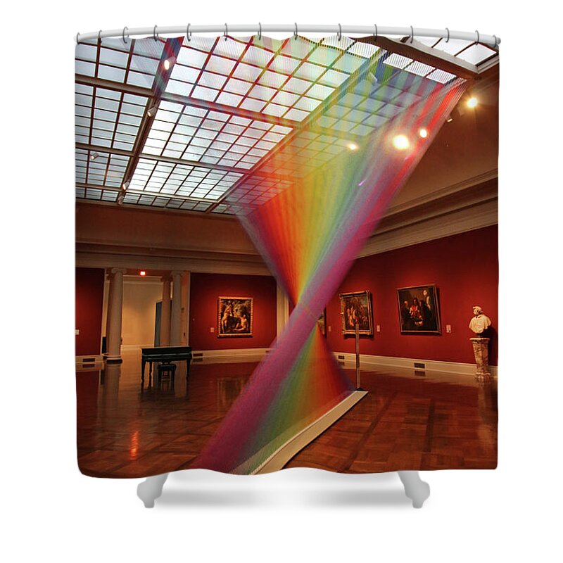 An Ethereal Rainbow Of Thread Shower Curtain featuring the photograph Toledo Museum of Art 9765 by Jack Schultz