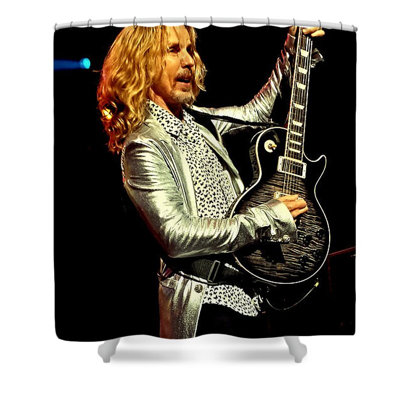Tommy Shaw Of Styx Shower Curtain featuring the photograph Tommy Shaw of Styx by David Patterson